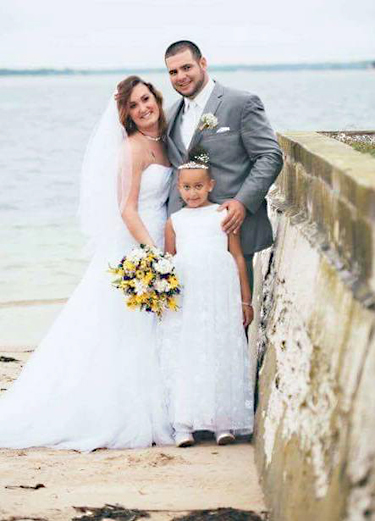 Stephanie Jensen and Craig Jobes and Bria Jensen