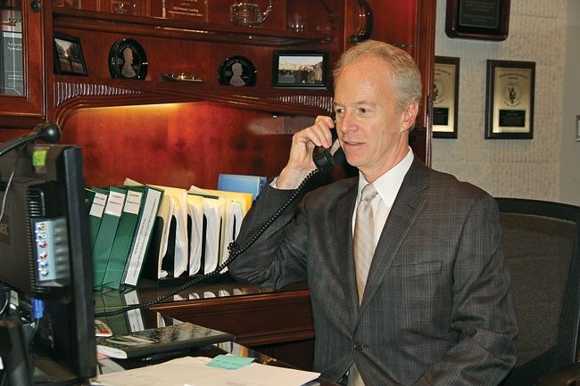 Eastern Long Island Hospital president Paul Connor III. (Credit: Carrie Miller)