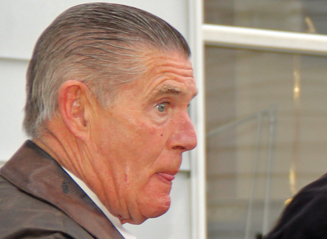 Attorney William Keahon outside Southold Town Justice Court following Tuesday's bail hearing. (Credit: Carrie Miller)