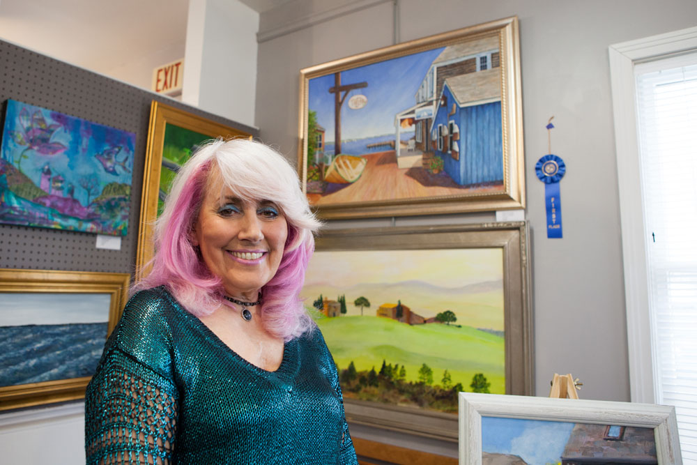 JoAnn Corretti of Mattituck with her first place 