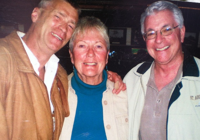 Paul Mittleman (left) with friends Kathleen Demeroto and Father Tom Murray during a trip to Florida last year. (Credit, courtesy photo)