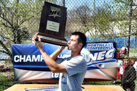 Ujkic COURTESY PHOTO | Chris Ujkic of Mattituck helped lead Sacred Heart University to the Northeast Conference Championship and into the NCAA Championship.