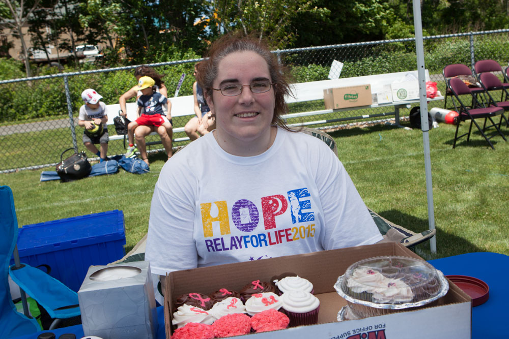 Jillian Deerkoski from Eastern Long Island Hospital baked cupcakes. (Credit: Katharine Schroeder)