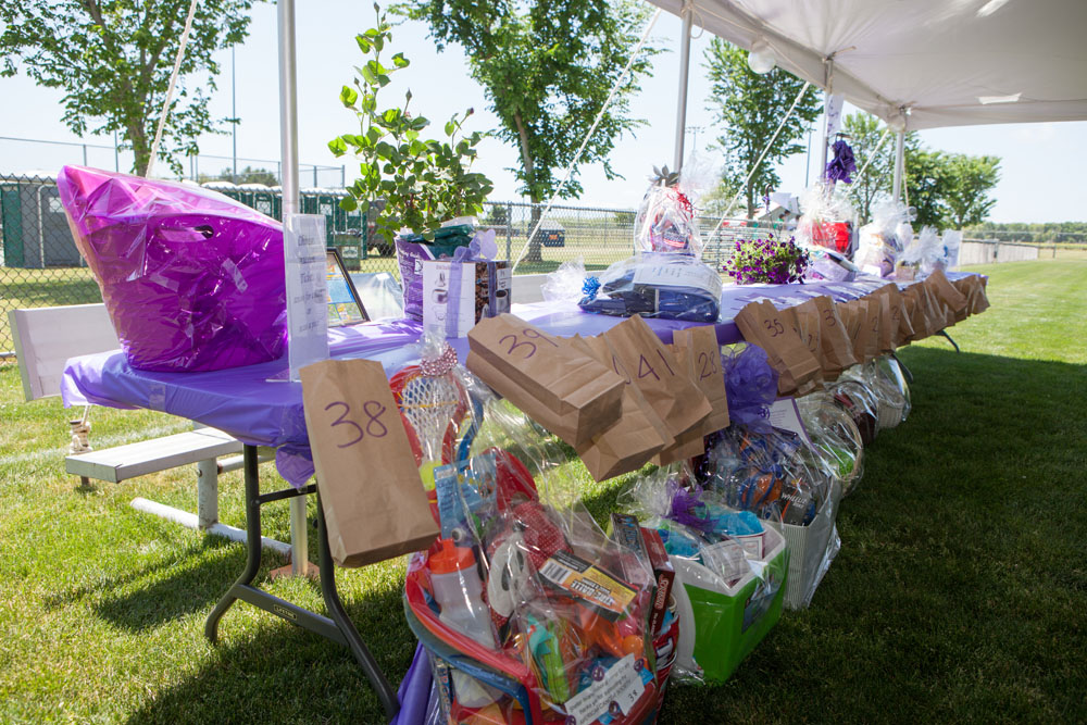 Auction prizes. (Credit: Katharine Schroeder)