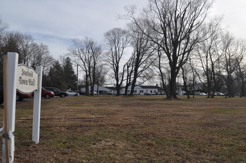 CYNDI MURRAY FILE PHOTO | Southold Town is looking to amend its wireless facilities code to permit cell towers on historic sites, such as the parcel behind Town Hall.