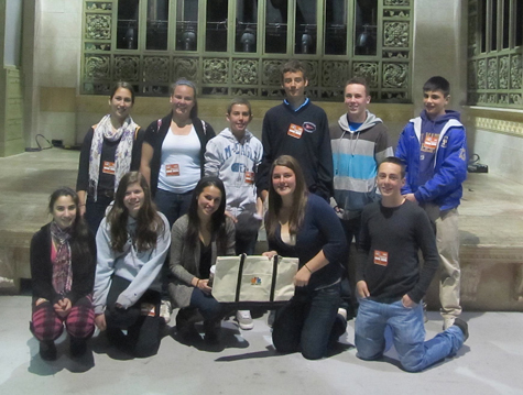 Greenport High School DECA Club members recently visited the set of Saturday Night Live in Manhattan as part of their tour with GHS graduate/NBCUniversal employee Melissa Kondak. The students also visited the swimsuit company It Figures and met with swimwear expert Kelly Logsdon of Greenport.