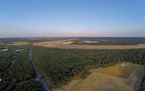 Photo: A bird's eye view of the Enterprise Park at Calverton site. (Credit: Andrew Lepre, file)